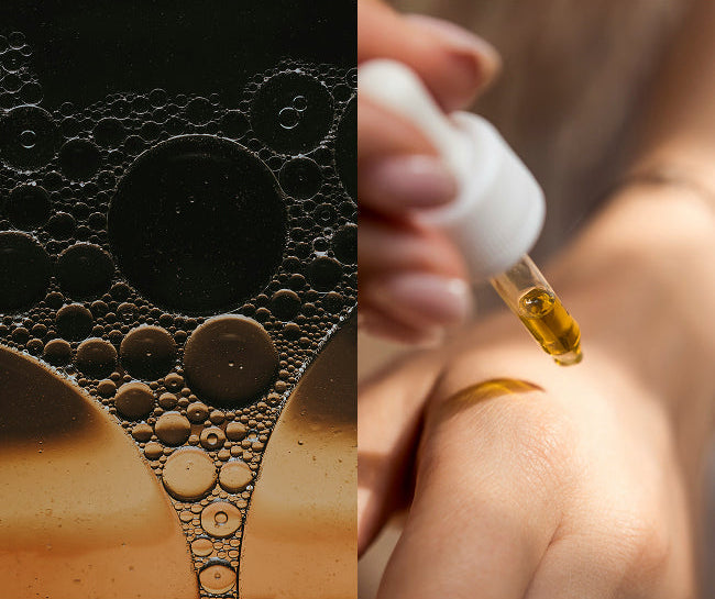 Aplicación del aceite en la piel